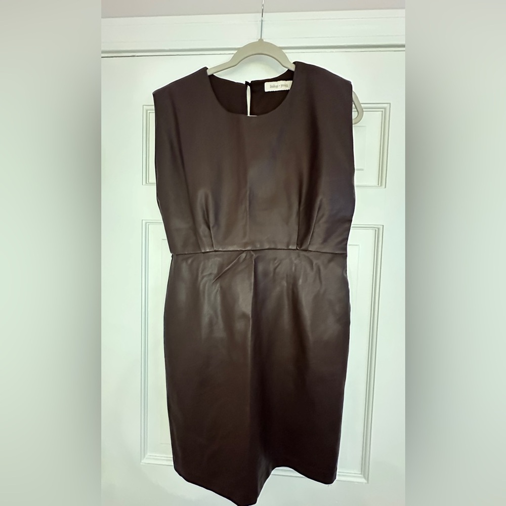 Chic Sleeveless Maroon Dress